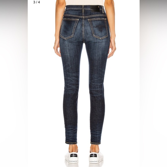 R13 High Rise Skinny Jeans Howell Indigo Size 28 - Picture 3 of 9